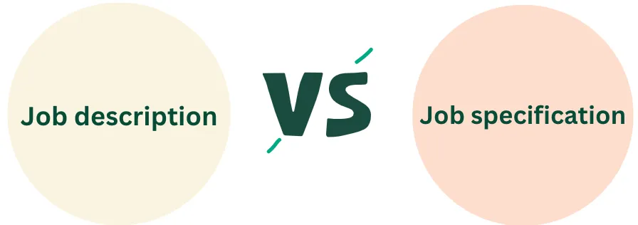 job description vs job specification