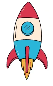 rocket flying in the air