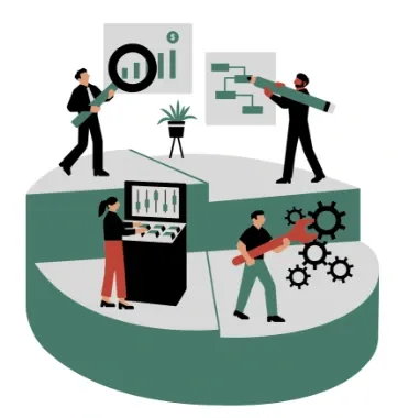 People managing data